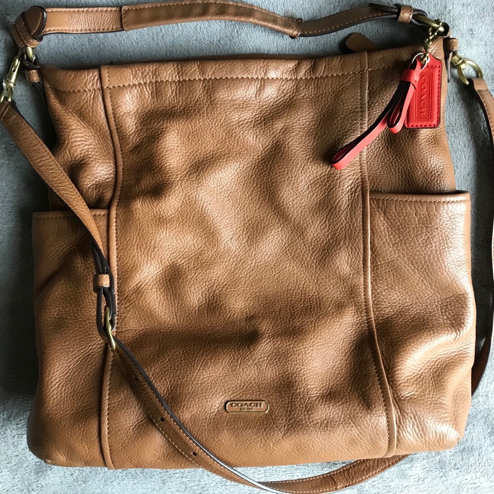 Coach Park leather hobo bag in tan